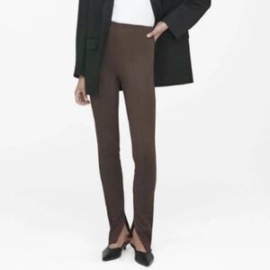 🆕Anine Bing Max Split Hem Pants in Brown